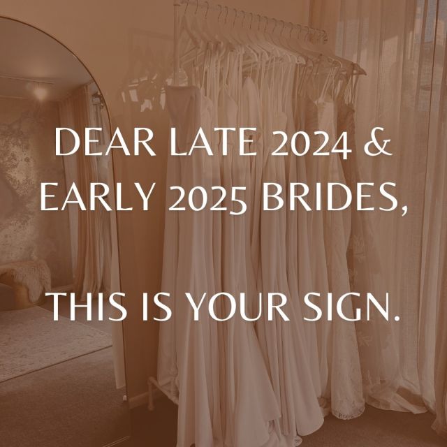 If you're getting married later this year or early next year, this is your sign. It's time to lock in your gown. ⁠
⁠
We have now entered rush order territory with some of our designers with longer lead time. ⁠
⁠
Don't sit on it any longer!⁠
⁠
Get in touch with the Paperswan Team if you have any questions about designer lead times. x