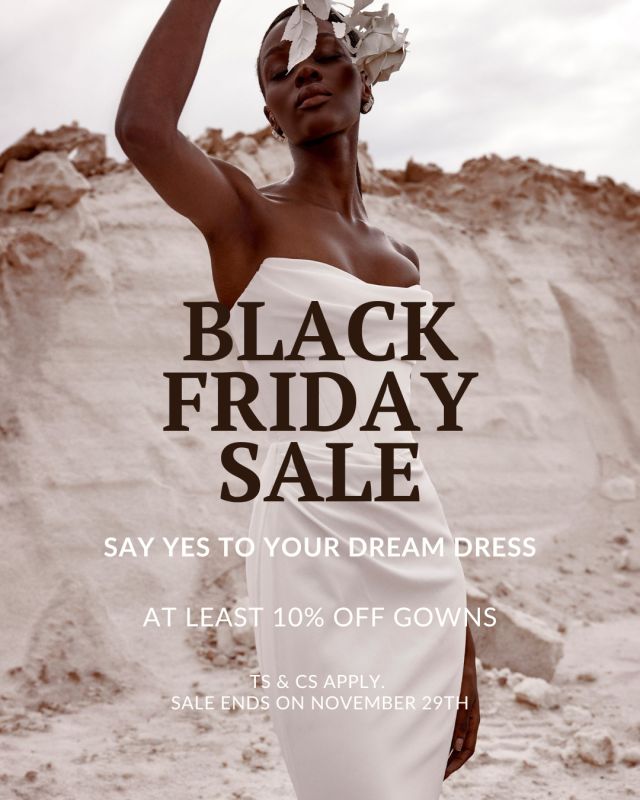 Don’t Let Your Dream Dress Slip Away! ⁠
Our Black Friday Sale Ends Soon 🖤⁠
⁠