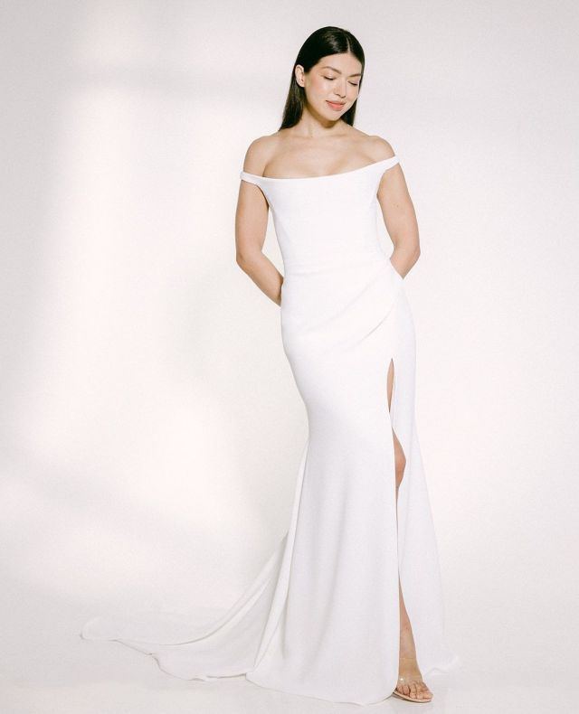 BRB, crying happy tears over these gowns.⁠
If you're looking for a minimalist gown with a focus on structure and impeccable fit -- these Alyssa Kristin gowns have got you covered. ⁠
⁠
Which gown would you say 'YES' to?⁠