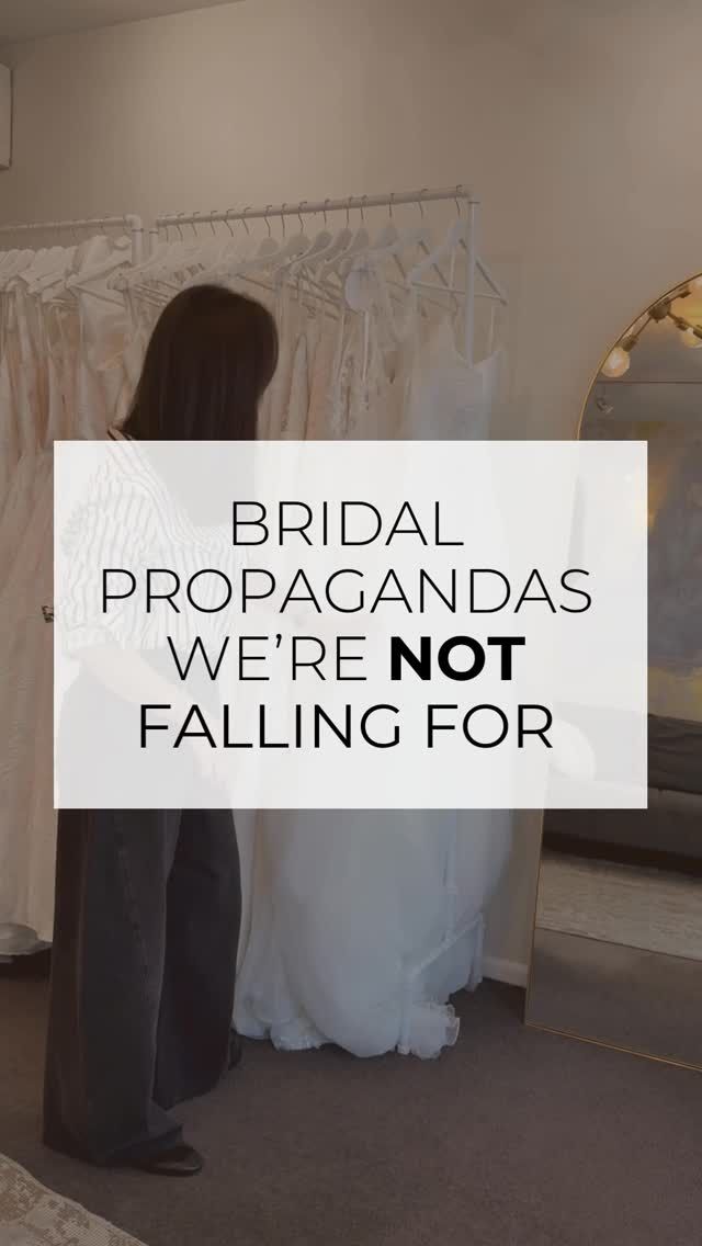 Propagandas We’re Not Falling For: Bridal Edition. 

——
#paperswanbride #bridalreel #trendingreels #2025brides #wellingtonwedding #aucklandweddings #christchurchweddings